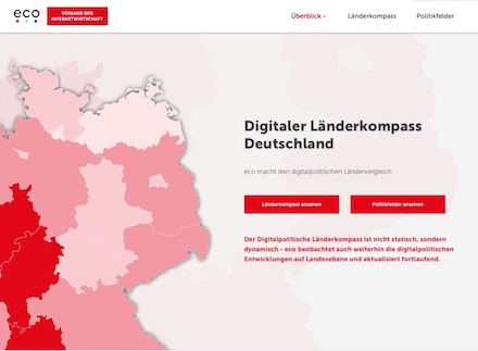 Der Digitale Länderkompass Deutschland nimmt die Digitalpolitik der 16 Bundesländer unter die Lupe.