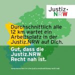 Ein Motiv aus der Kampagne der nordrhein-westfälischen Justiz zur Personalgewinnung.