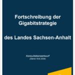 Deckblatt der Gigabitstrategie für Sachsen-Anhalt.