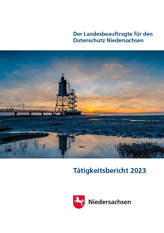 Cover des Datenschutzberichts Niedersachsen 2023