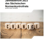 Cover des Jahresberichts 2023 des Sächsischen NKR.