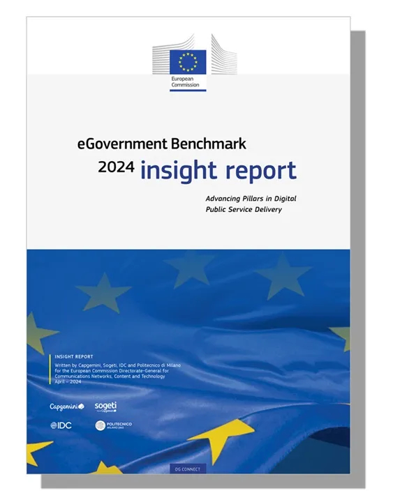 Cover des eGovernment Benchmark Report 2024