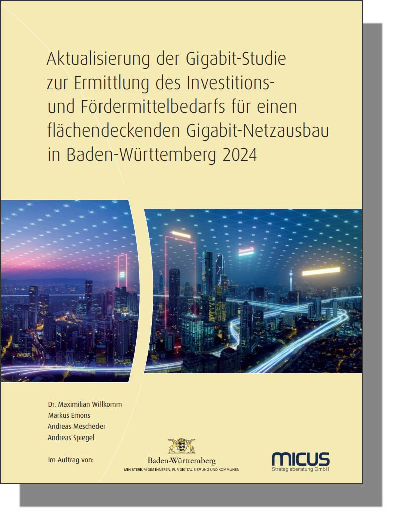 Cover Micus-Studie Glasfaserausbau BaWü 2024