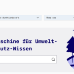Screenshot der Seite Umwelt.info